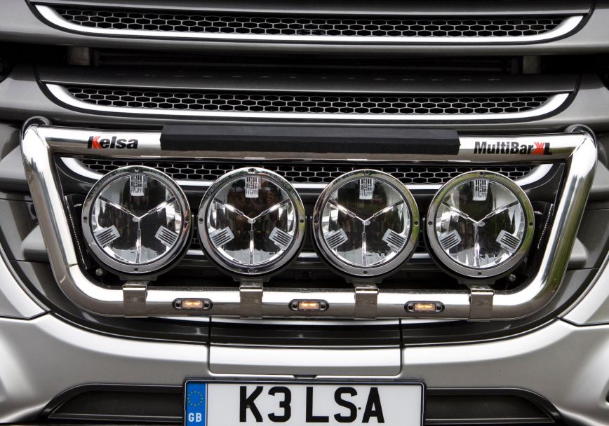 Přední nerezový rám Kelsa MultiBarXL pro  DAF XF106 Facelift Spacecab