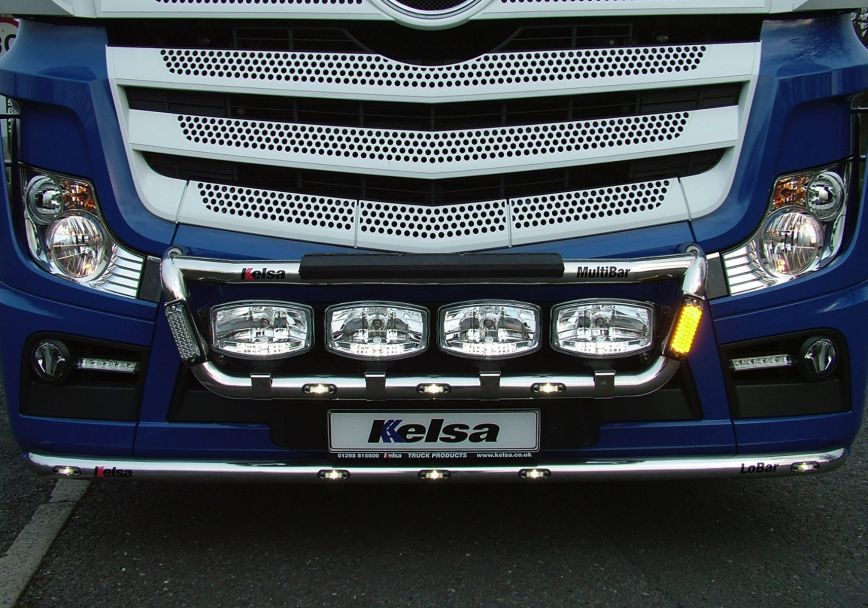 Přední nerezový rám Kelsa MultiBar pro  Mercedes Actros 2012-on Streamspace 2.3m