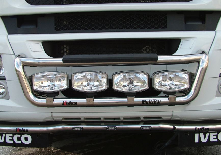 Přední nerezový rám Kelsa MultiBar pro  Iveco Stralis Cube s HIWAY Active Day