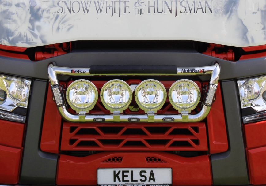 Přední nerezový rám Kelsa MultiBarXL High mount pro  Renault T Range Long Haul Sleeper