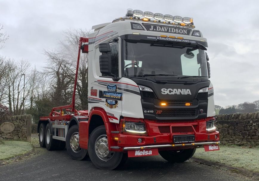 Nerezový rám po nárazník Kelsa LoBar (XT) pro  Scania Next Generation R&S Vysoká kabina
