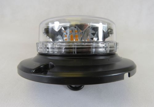 Quad Flash Clear Low-height LED 1-bolt Beacon